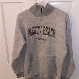 Gray Quarter Zip